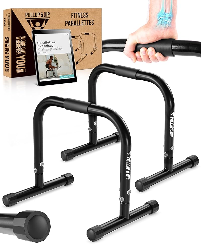 ウエイトトレーニング PULLUP & DIP parallettes PULLUP & DIP Fitness Parallettes, Medium Parallette Bars For
